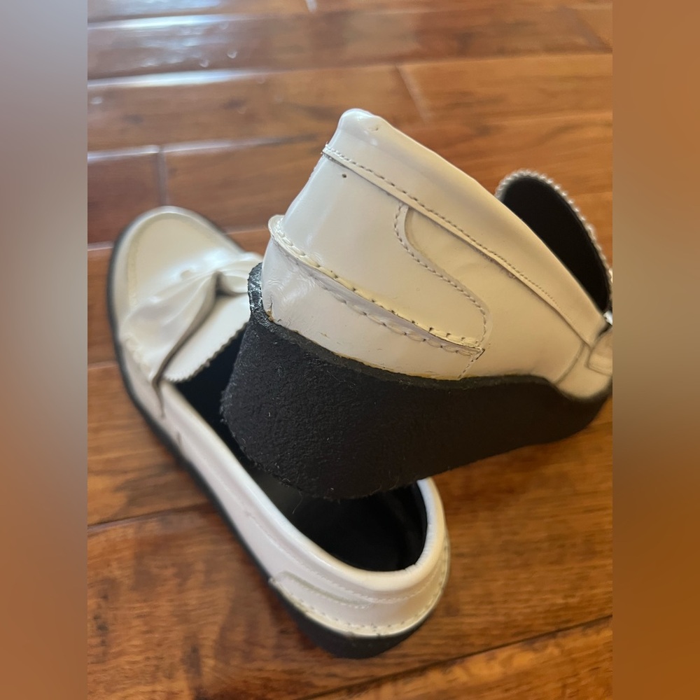 Yohji Yamamoto Loafers Soft Glass Thick Sole White Black Size 7 (2 Japanese) - Picture 8 of 16